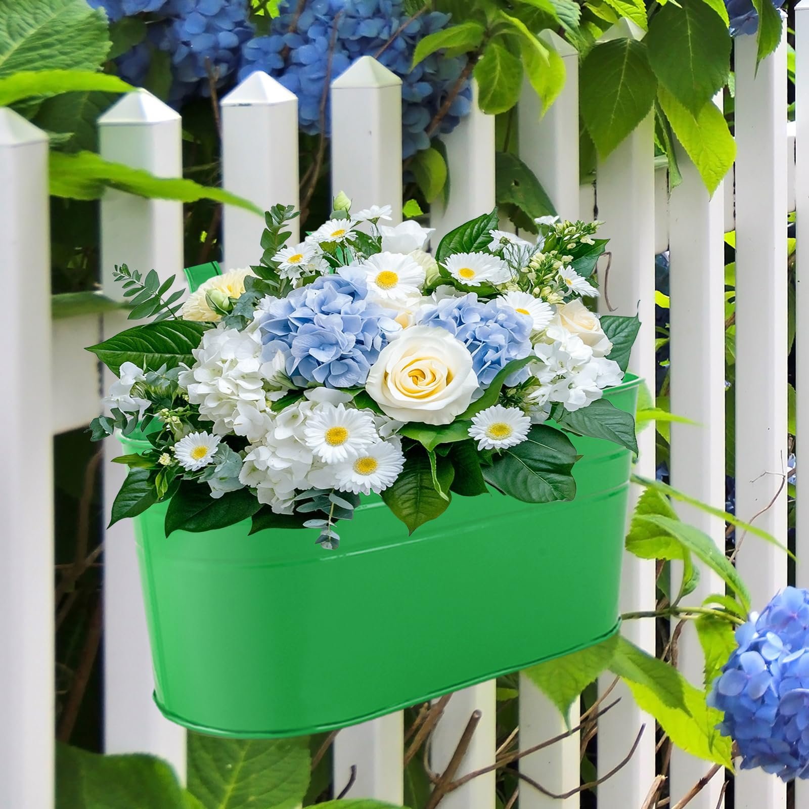 Підвісні квіткові горщики APACALI Металеві 28 см 6 кольорів 6 шт., фото №6 Підвісні квіткові горщики APACALI Металеві 28 см 6 кольорів 6 шт., фото №6