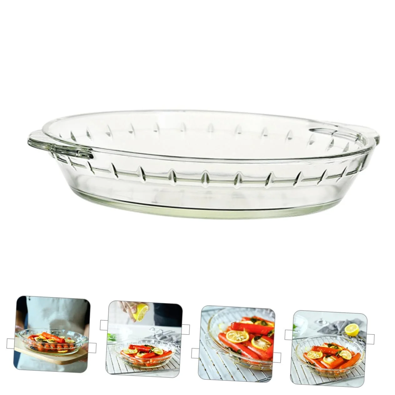 Форма для запекания VALICLUD стеклянная для микроволновой печи, фото №7