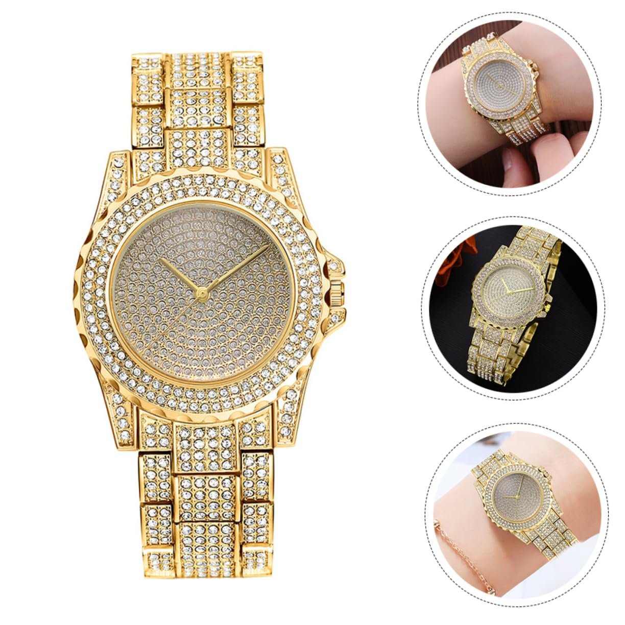 Годинник Кварцовий LIFKOME Жіночий з Блискучим Ремінцем з Нержавіючої Сталі, фото №9