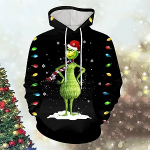 Рождественская Толстовка BHXUTK Женская Рождественская Толстовка Женский Смешной Уродливый Свитшот Женский Oversized Рождественский Джемпер Длинный Рукав Зимняя Толстовка Рождественский Костюм для Женщин Свитшот synthetic.ua - Фото 1