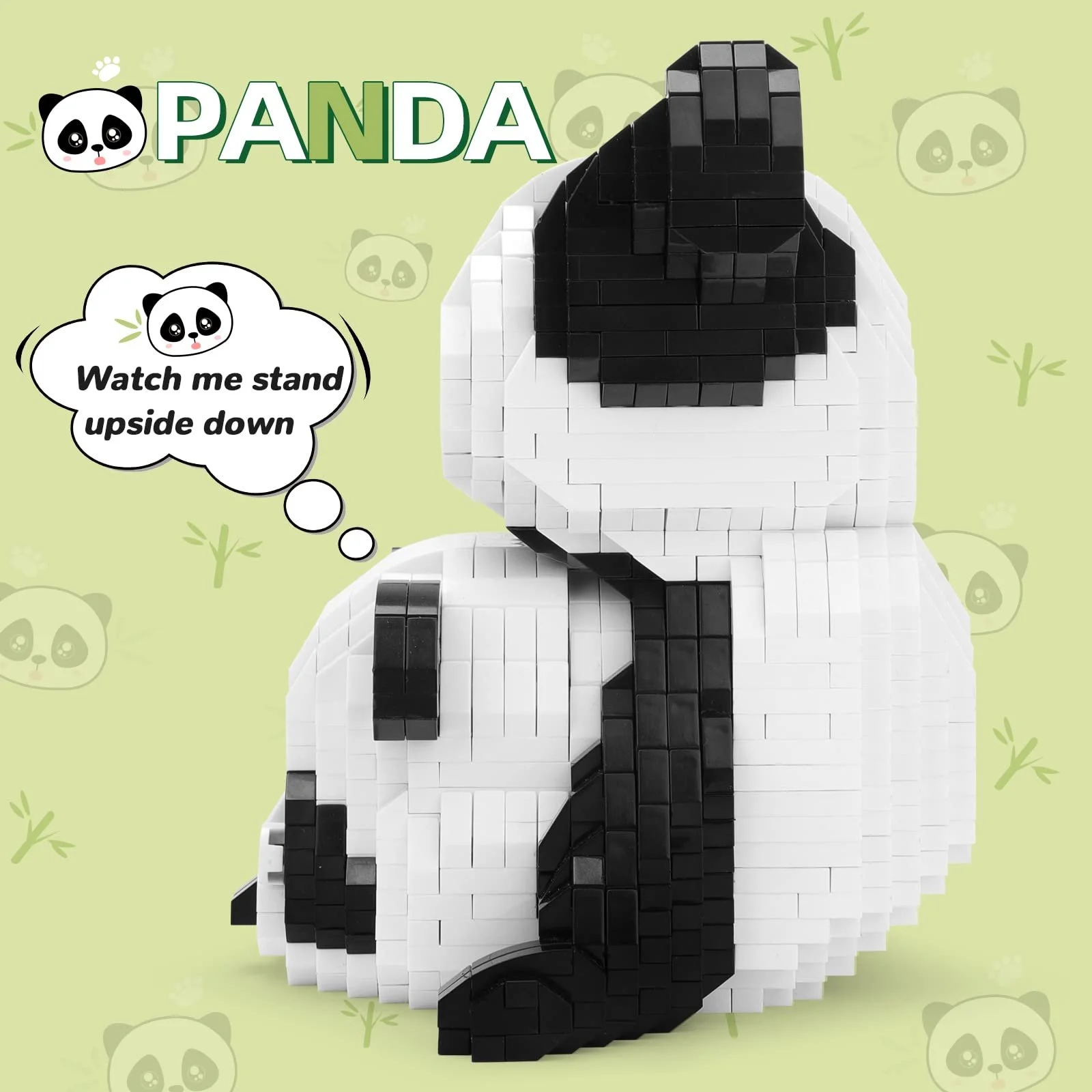 Конструктор QIAOLETONG Panda Ideas Clamping Blocks Micro Building Blocks Животные 1325 деталей, фото №5 Конструктор QIAOLETONG Panda Ideas Clamping Blocks Micro Building Blocks Животные 1325 деталей, фото №5
