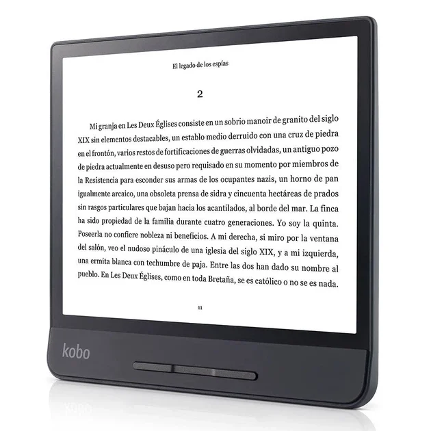 Електронна книга 8" Kobo Forma 8 ГБ / Wi-Fi / Сенсорний E-Ink екран (1440 × 1920) / Налаштовувана яскравість / Вологозахищеність IPX8 / До 3 тижнів роботи від батареї / Чорна, фото №2