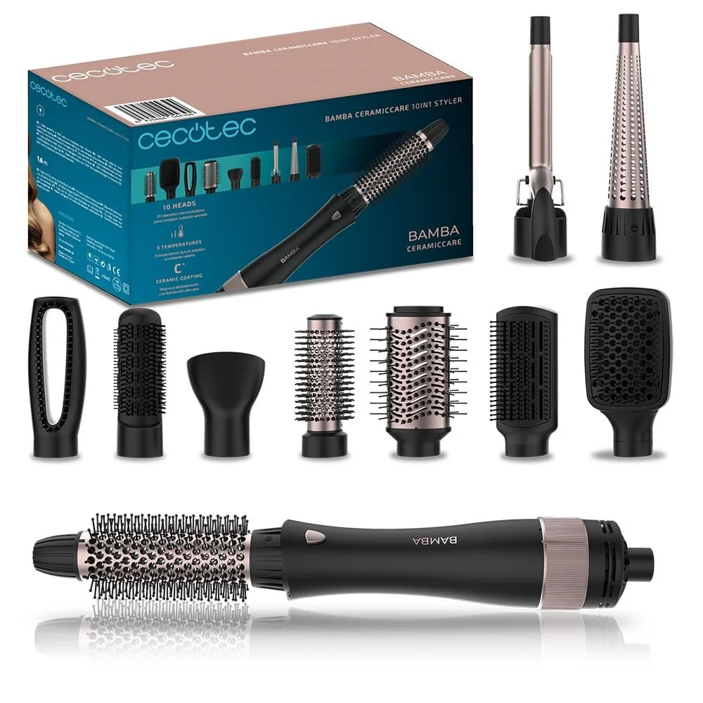 Фен-стайлер 3-в-1 Cecotec Bamba CeramicCare 3in1 1200W Keramikbeschichtung, фото №1