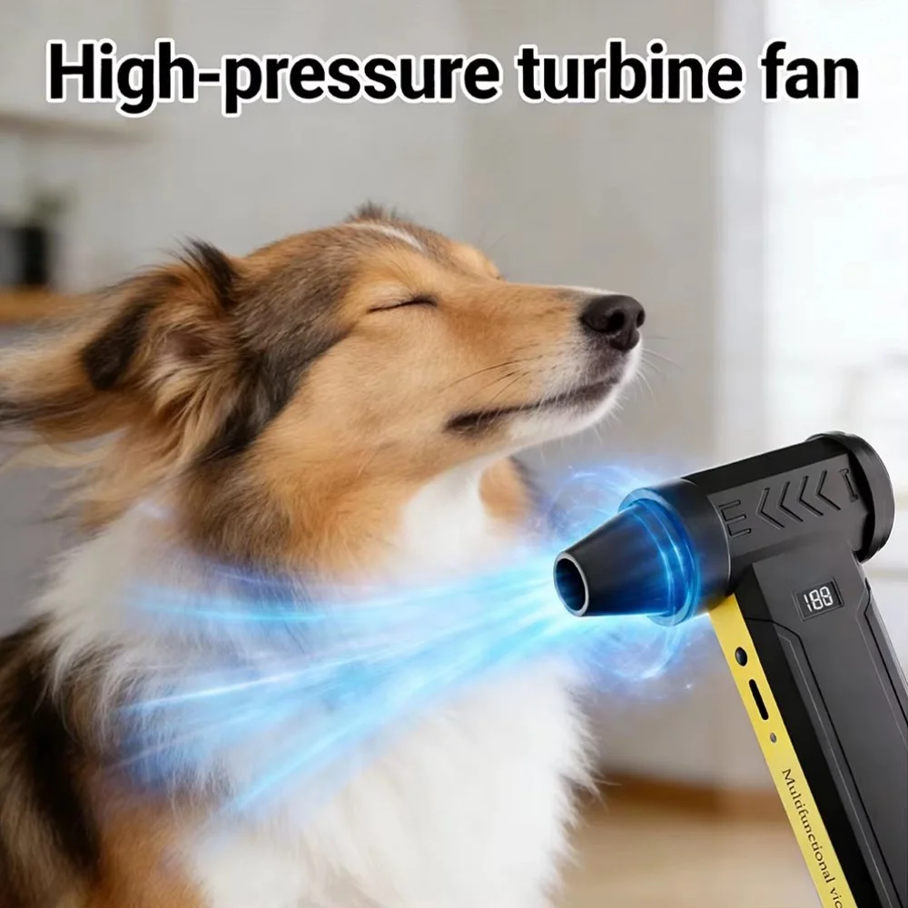 Портативний турбовентилятор Violent F18 Turbo Jet Fan 150000 RPM Black, фото №6