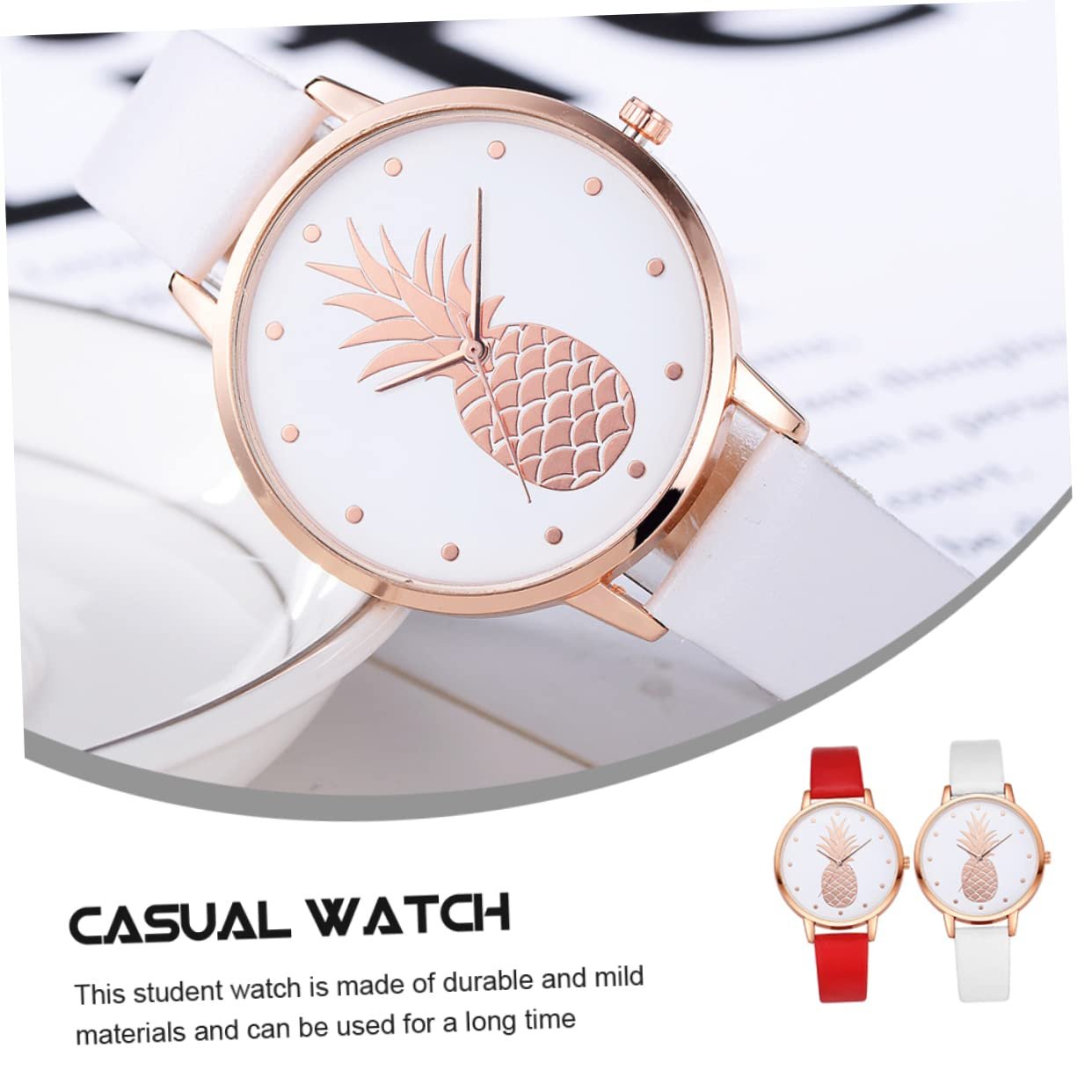 WRITWAA 2 шт. Креативний повсякденний годинник для студентів, фото №8