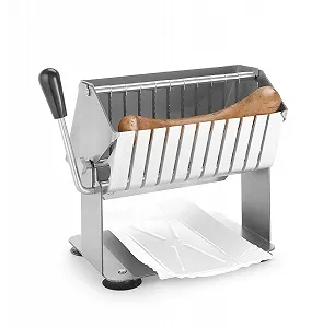 Купити Ковбасорізка ручна професійна Hendi 222805 / Фіксована товщина 17мм / 11 скибочок / Серебриста - Фото 1 Ковбасорізка ручна професійна Hendi 222805 / Фіксована товщина 17мм / 11 скибочок / Серебриста - Фото 1