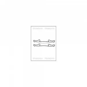 Комплект аксессуаров, тормозные колодки дискового тормоза TRISCAN 8105 101601 задняя ось - Фото 1