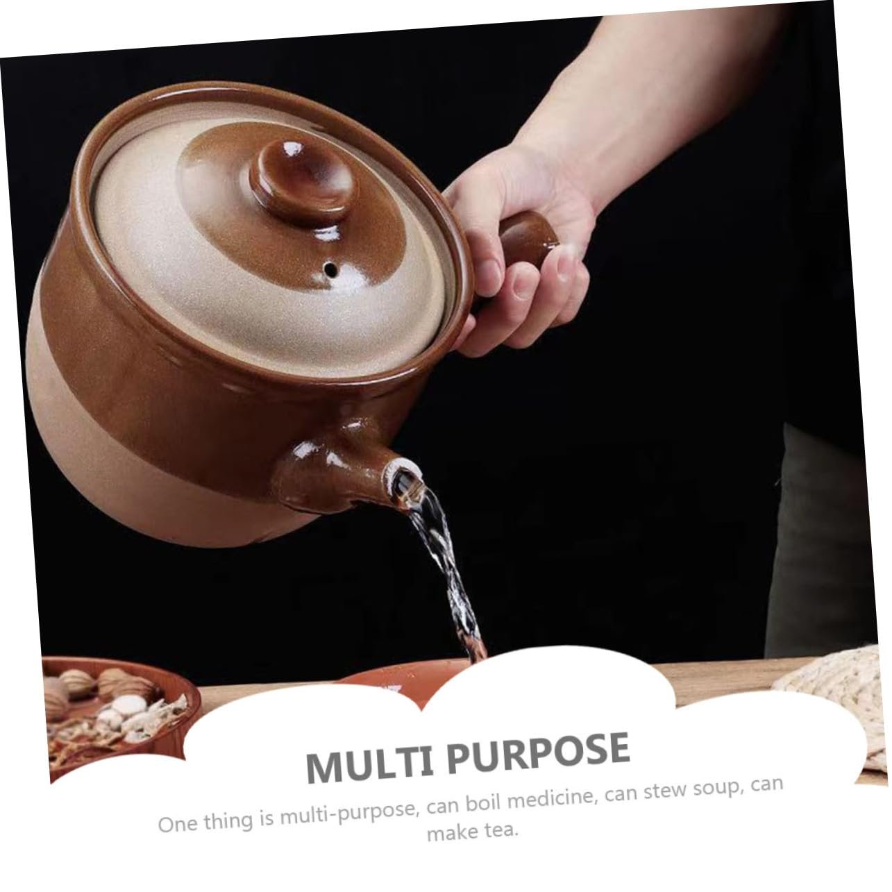 Ківш Garneck керамічний 1,5 л жаростійкий з ручкою для традиційної медицини, фото №2 Ківш Garneck керамічний 1,5 л жаростійкий з ручкою для традиційної медицини, фото №2