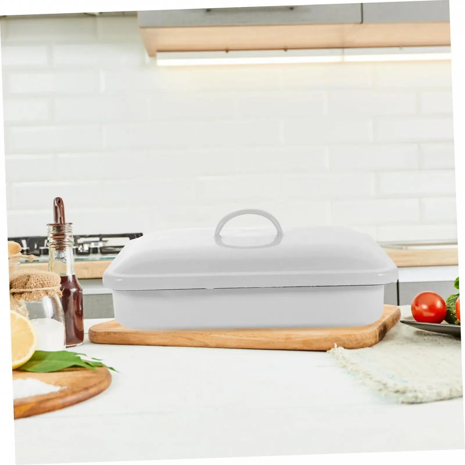 Форма для запікання Garneck емальована жаростійка зносостійка прямокутна, фото №3 Форма для запікання Garneck емальована жаростійка зносостійка прямокутна, фото №3