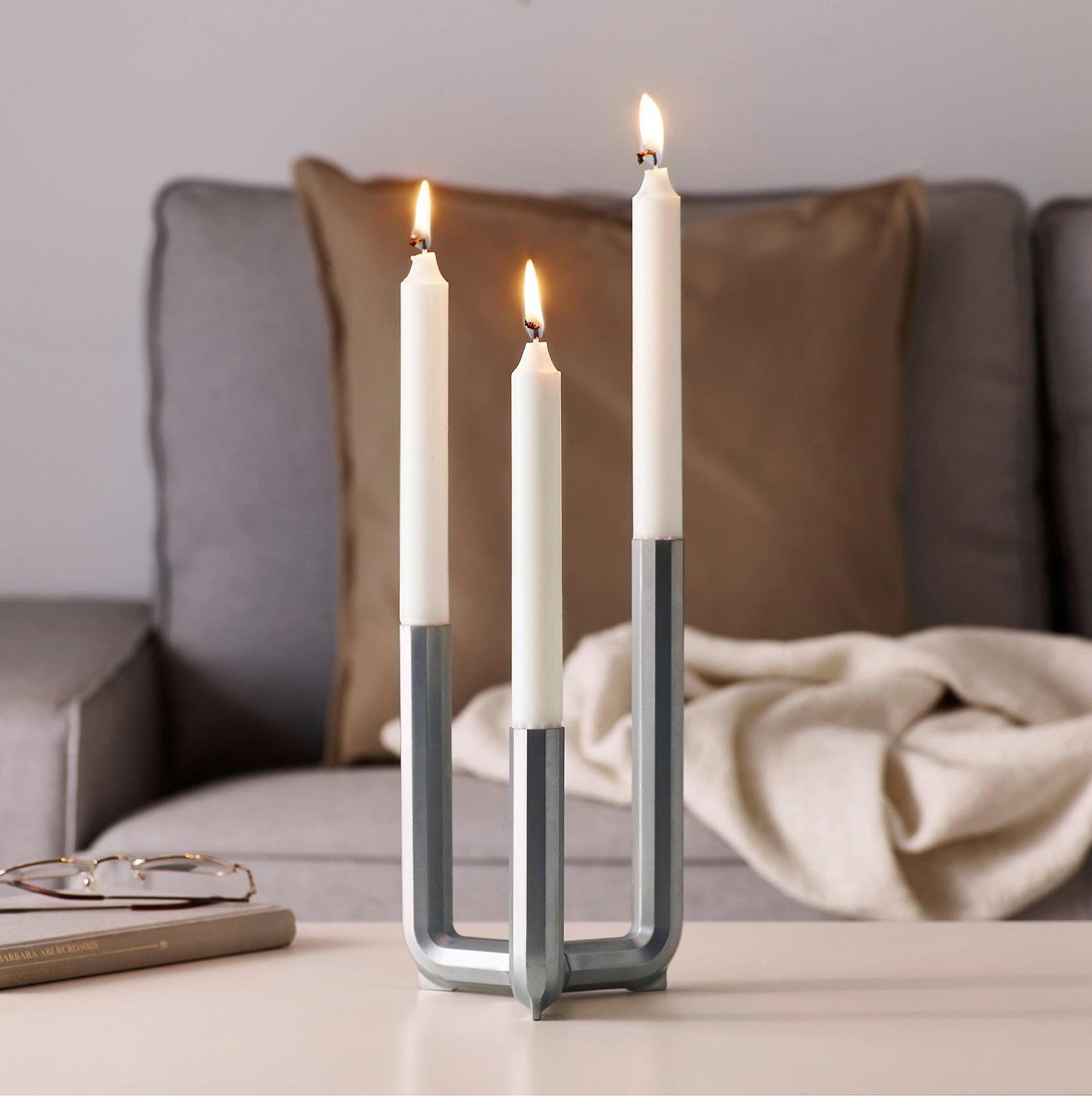 Свічник IKEA PS 2017 3 срібний, фото №2 Свічник IKEA PS 2017 3 срібний, фото №2
