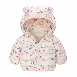 Зимова куртка для дівчат, повсякденна, утеплена - Фото 1