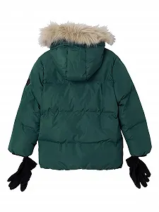 Зимова куртка для хлопчиків VERTBAUDET з рукавичками та переробленим наповнювачем synthetic.ua - Фото 1