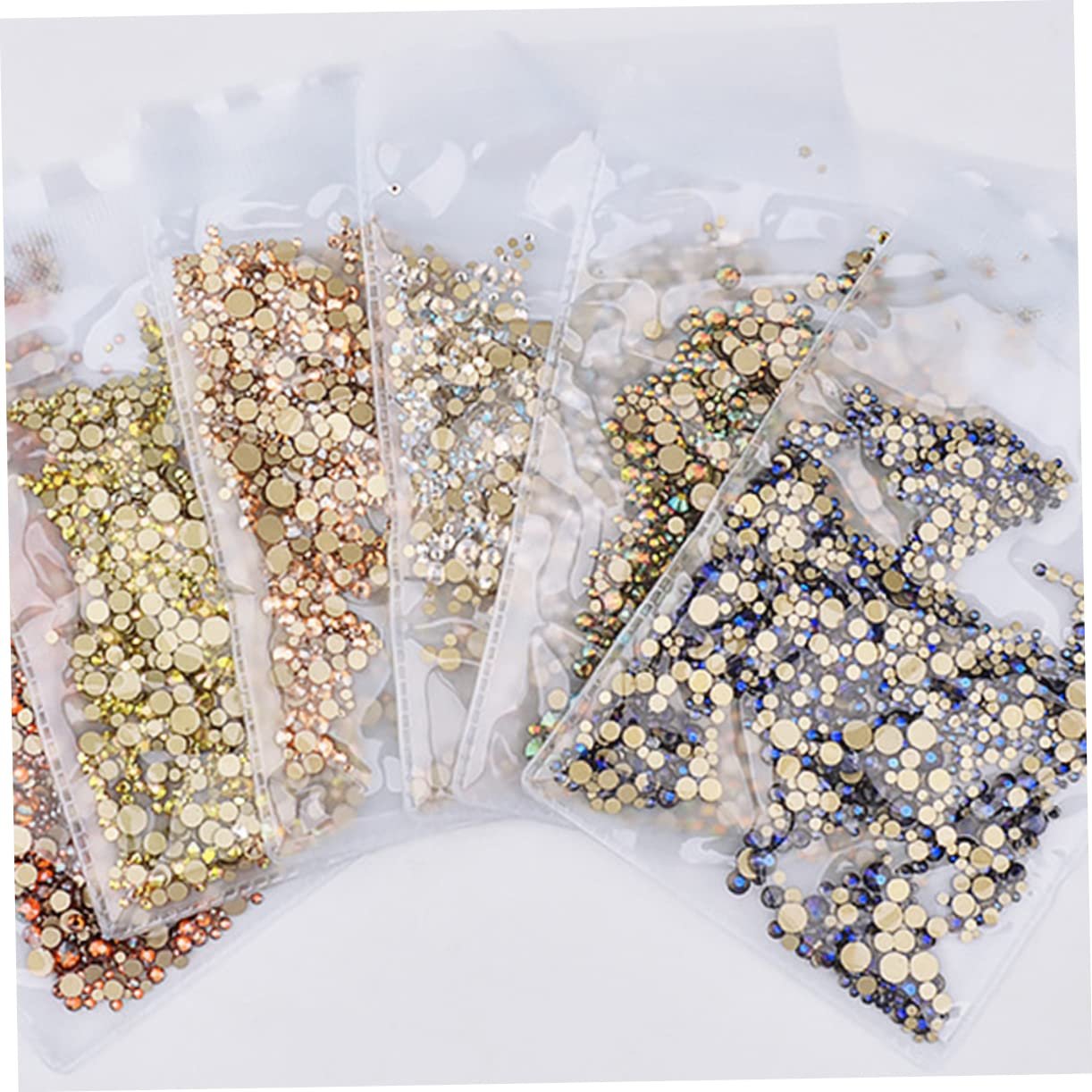 Стразы Ipetboom 2880 шт. для дизайна ногтей, блестящие камни для маникюра, смешанные для профессионального использования и DIY-нейл-арта, прочные и легкие, блестящие для элегантного маникюра, фото №9