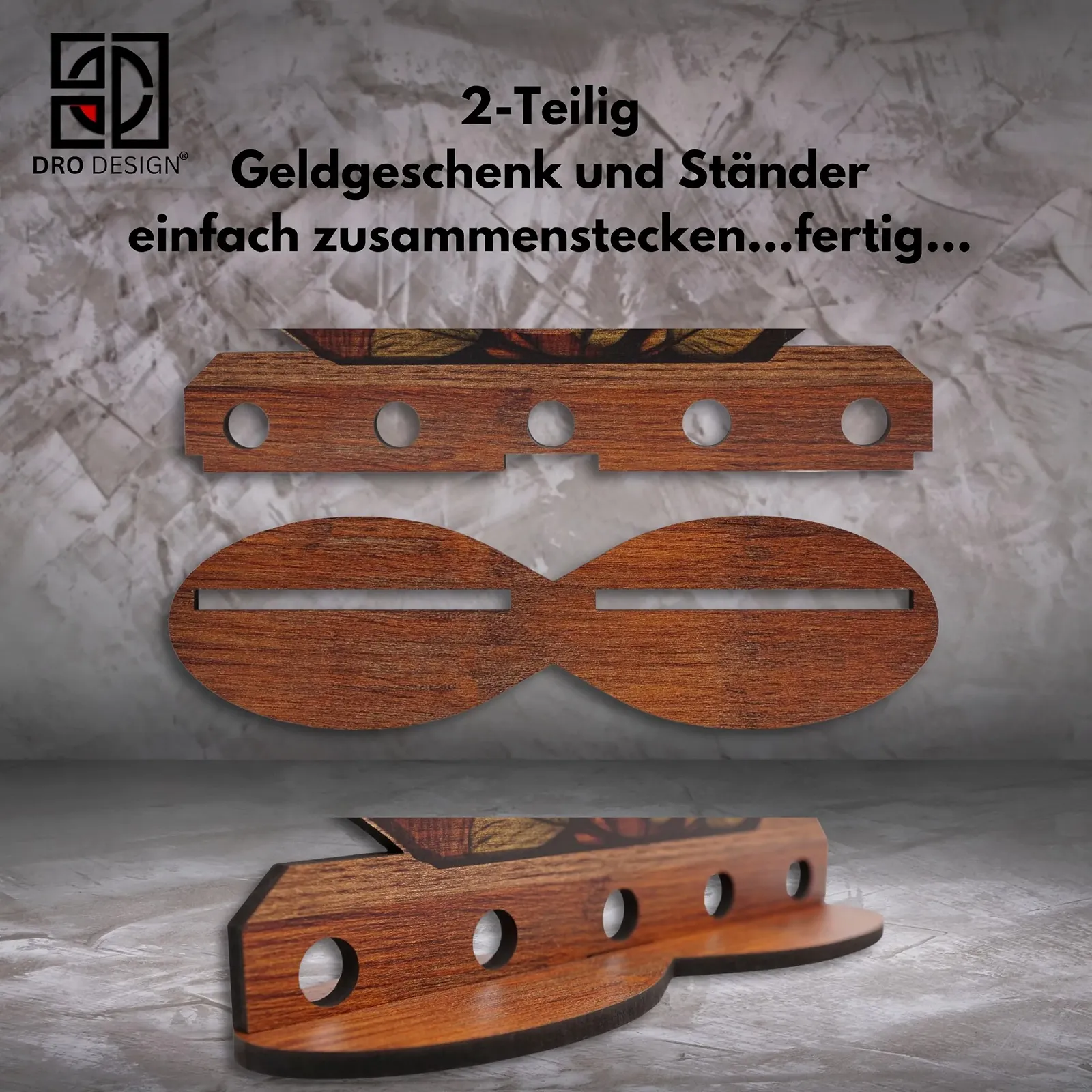 Креативний грошовий подарунок DRO Design Дерев'яний E-Scooter Прикраса, фото №5 Креативний грошовий подарунок DRO Design Дерев'яний E-Scooter Прикраса, фото №5