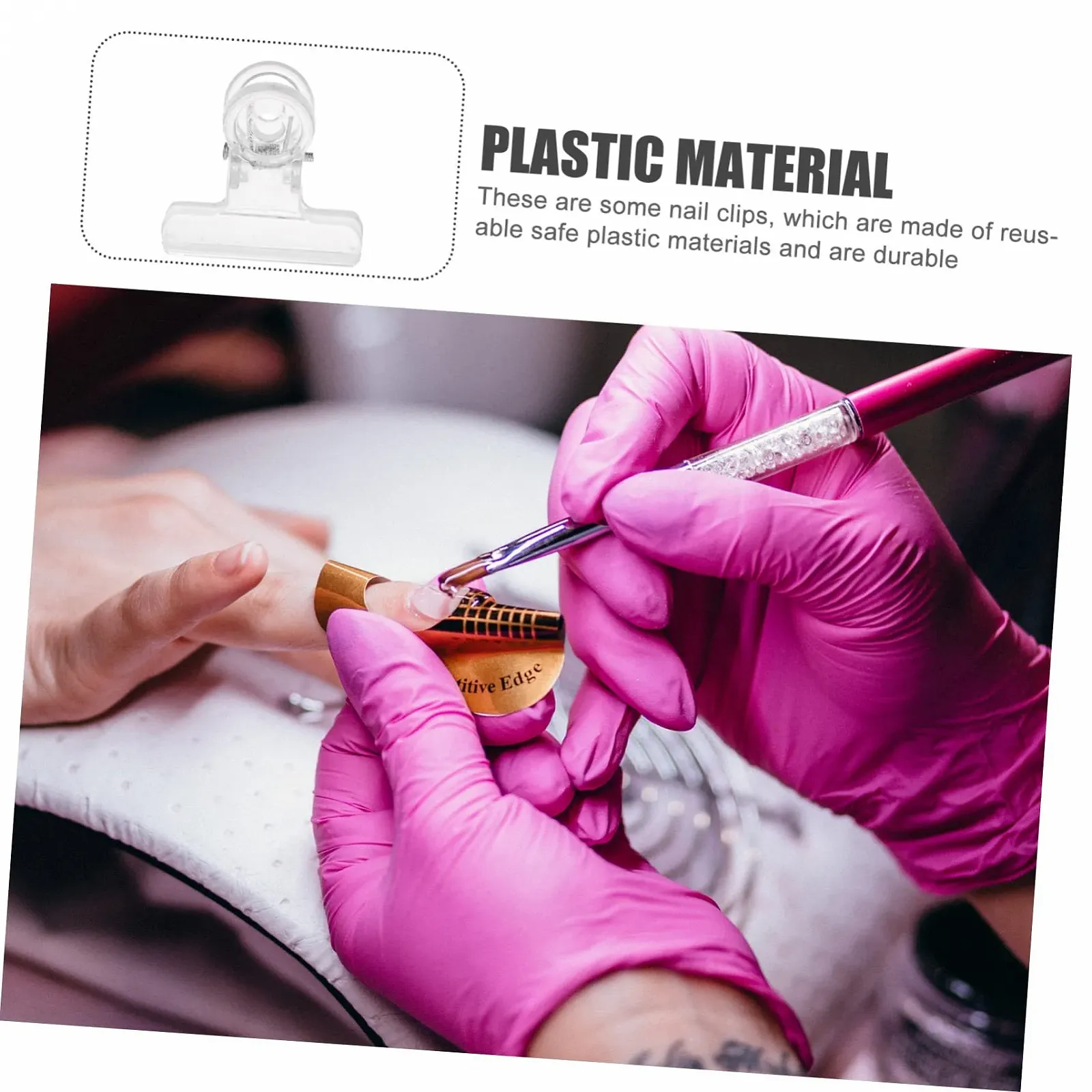 Клипсы для наращивания ногтей OATIPHO, 30 шт., прозрачные фиксаторы для ногтей для наращивания, многоразовые, фото №8