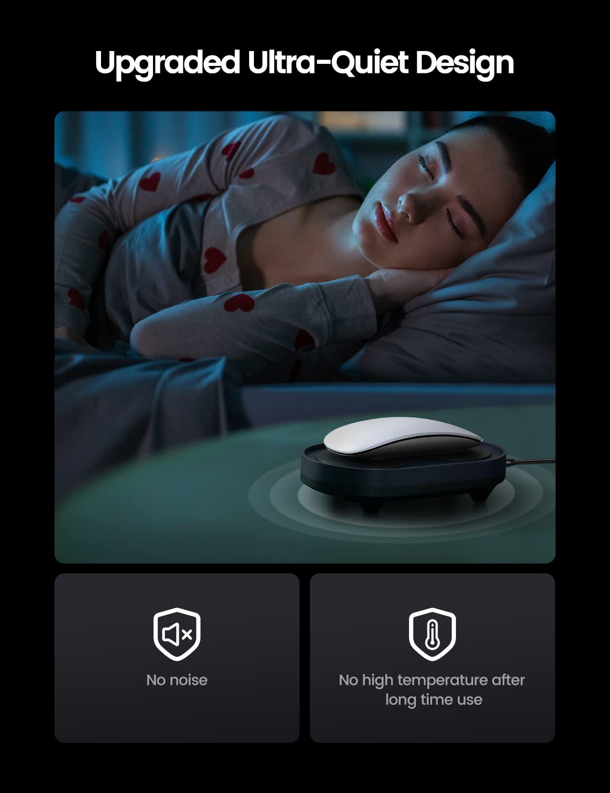 Устройство для перемещения мыши VAYDEER Без необходимости калибровать указатель мыши, необнаружимый, бесшумный шейкер для мыши, имитирует реалистичное движение мыши, с регулируемыми интервалами и переключателем включения/выключения, фото №4