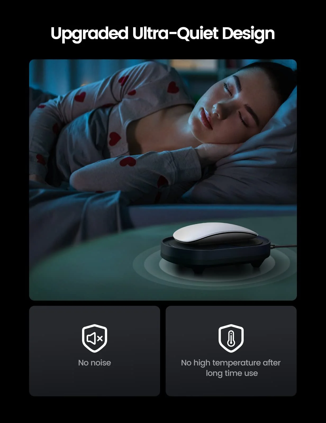 Устройство для перемещения мыши VAYDEER Без необходимости калибровать указатель мыши, необнаружимый, бесшумный шейкер для мыши, имитирует реалистичное движение мыши, с регулируемыми интервалами и переключателем включения/выключения, фото №4