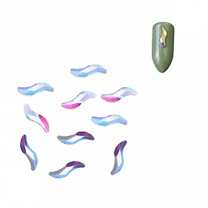 Украшения для ногтей FRCOLOR Плоские Стразы для ногтей Украшение для ногтей Кристалл Блестящие Стразы для ногтей Кристальные Стразы для ногтей Симфония Стразы для ногтей Набор страз для ногтей 10 шт. - Фото 1