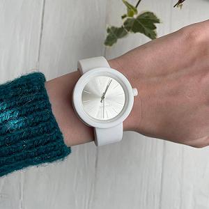 Женские силиконовые часы-конструктор actimer белый ремешок циферблат Metallic white synthetic.ua - Фото 1