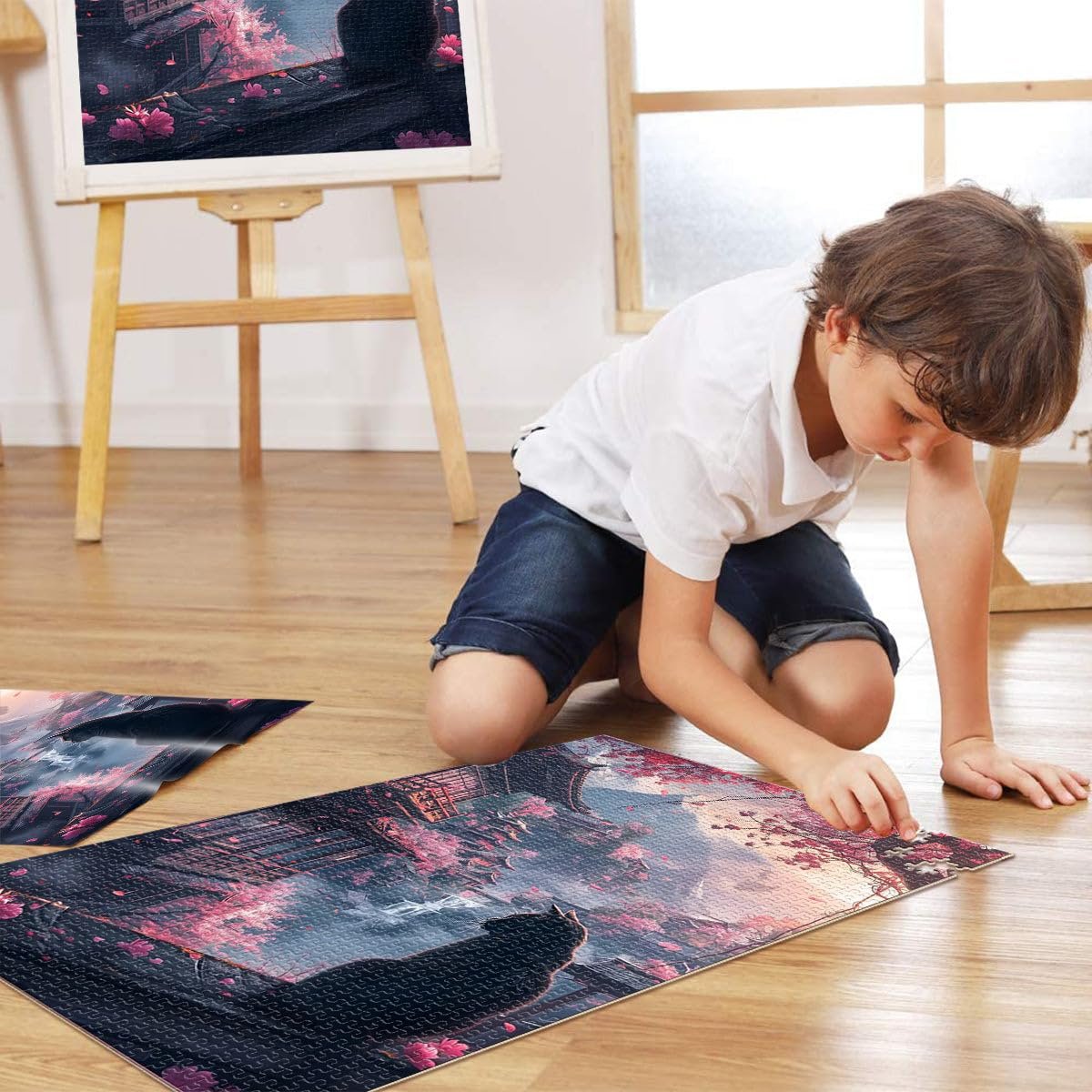 Пазл Кот и сакура Japan Artist Collection 1000 элементов 75 x 50 см, фото №4 Пазл Кот и сакура Japan Artist Collection 1000 элементов 75 x 50 см, фото №4