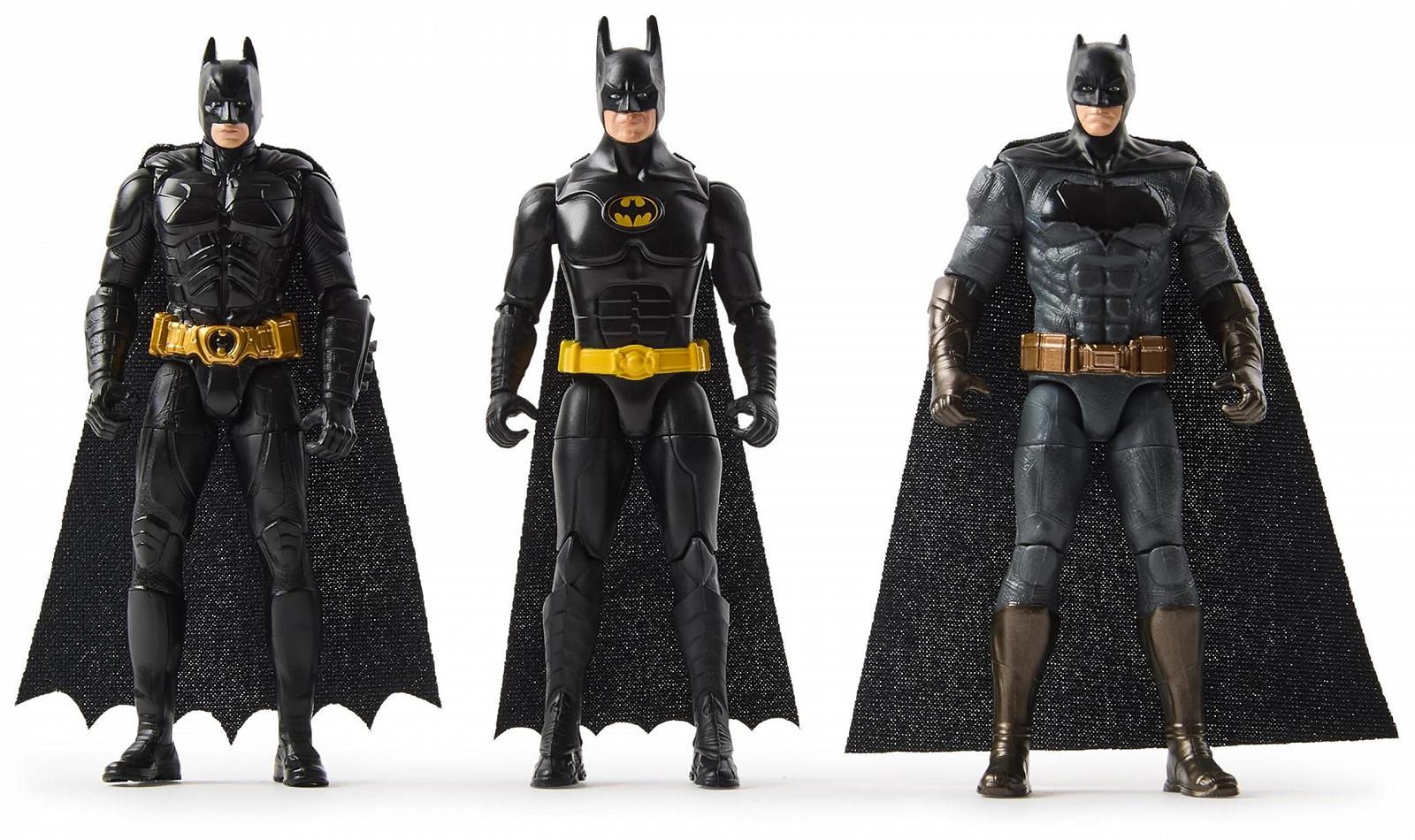 Фігурки Бетмена DC Comics Ultimate, набір з 3 штук (10 см) з фільмів Бетмен повертається, Темний лицар і Бетмен проти Супермена, фото №4