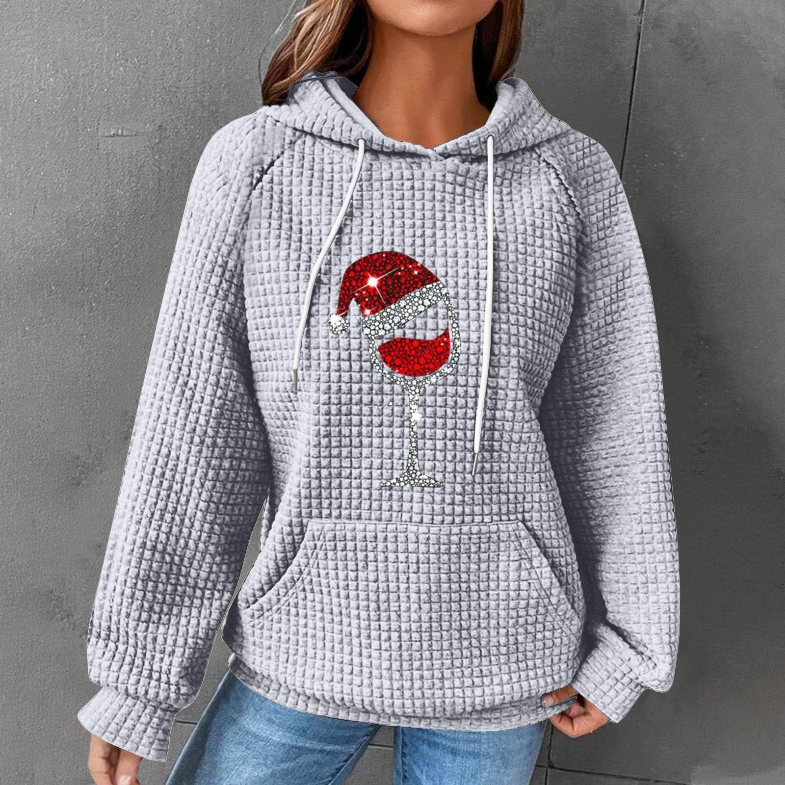 Рождественский джемпер Qixiu Женский Худи Санта Клаус Рождественский Худи Свитшот Уличный Стиль Oversize Длинный Рукав Рождественский Пуловер Топы для Подростков, фото №2 Рождественский джемпер Qixiu Женский Худи Санта Клаус Рождественский Худи Свитшот Уличный Стиль Oversize Длинный Рукав Рождественский Пуловер Топы для Подростков, фото №2