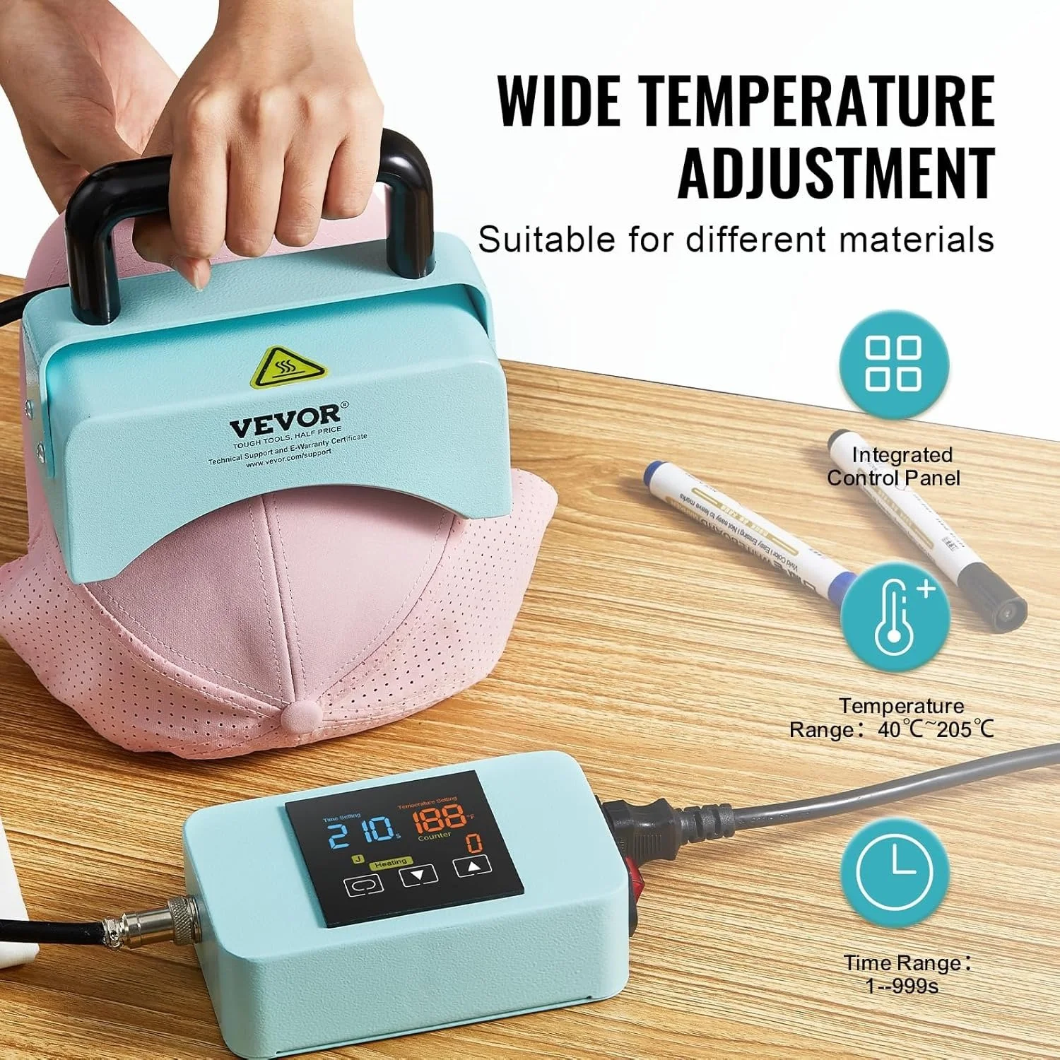 Настільний прес для сублімації VEVOR DF55A Blue, фото №3 Настільний прес для сублімації VEVOR DF55A Blue, фото №3