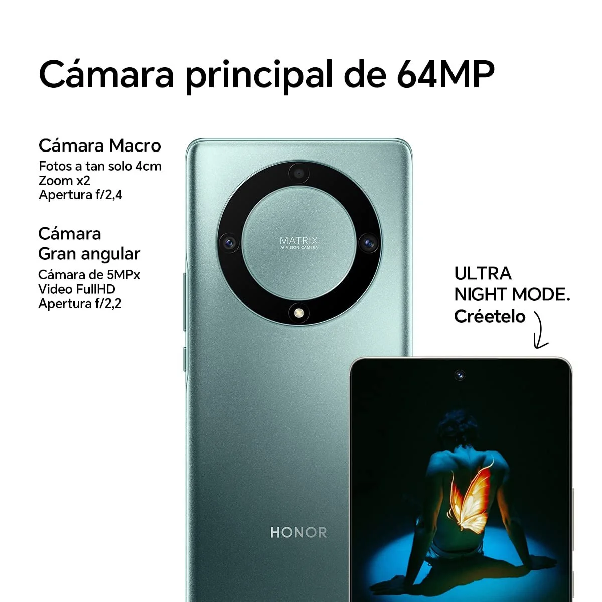 Смартфон Honor Magic 5 Lite 5G 128GB/6GB RAM Dual SIM Emerald Green, фото №5