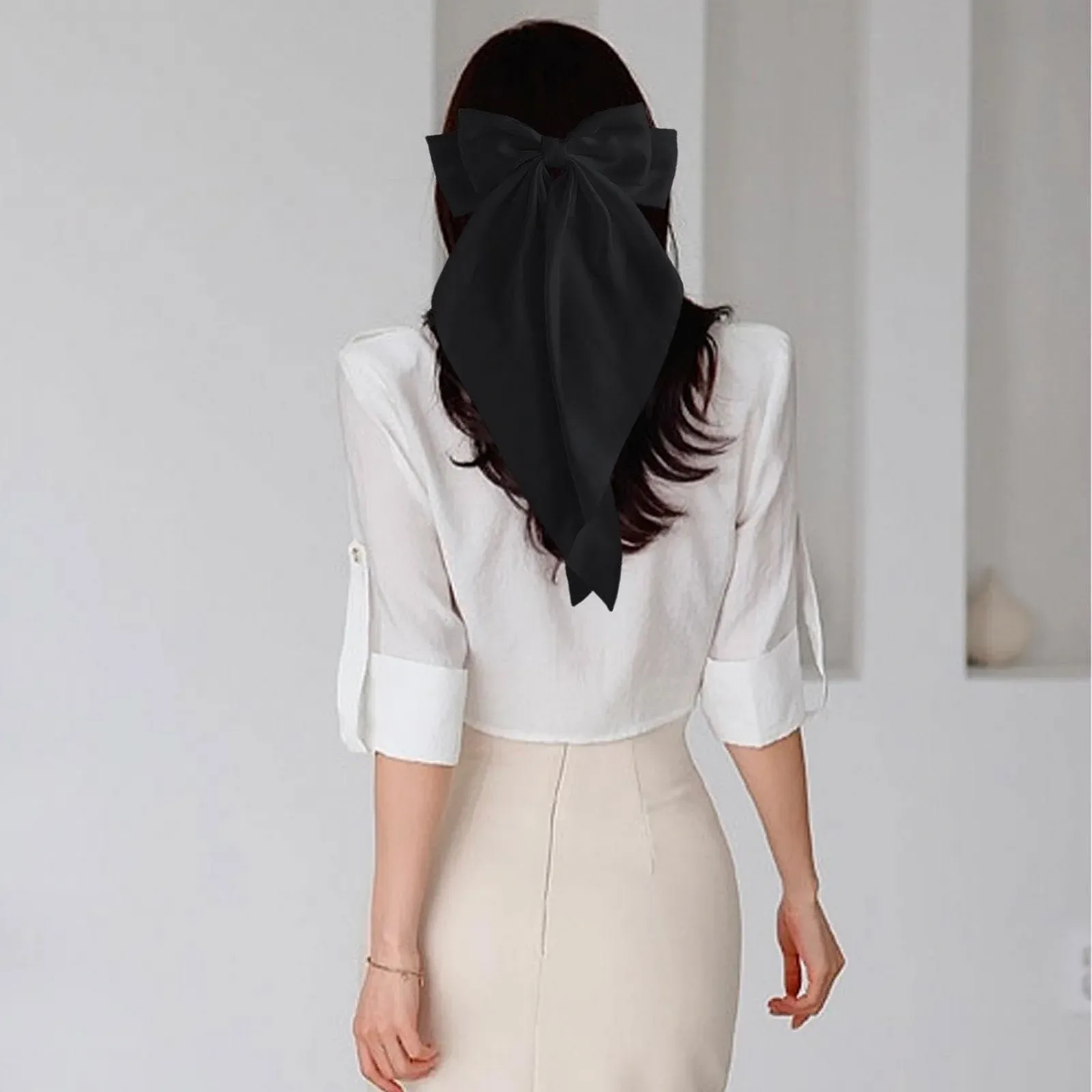 Заколки для волос с бантом Acunny для женщин, крабик, заколки для волос с лентой, заколки для волос с длинным хвостом, большие заколки для волос для взрослых и женщин, фото №2 Заколки для волос с бантом Acunny для женщин, крабик, заколки для волос с лентой, заколки для волос с длинным хвостом, большие заколки для волос для взрослых и женщин, фото №2