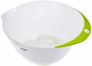 Миска для змішування IBILI з нековзною основою, 24 см White/Green - Фото 1