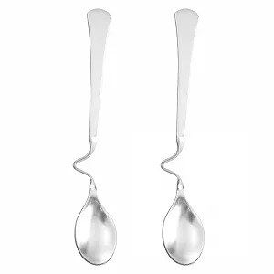 Ложка для меду з довгою ручкою WUSJCOF, нержавіюча сталь, набір 2 шт. - Фото 1