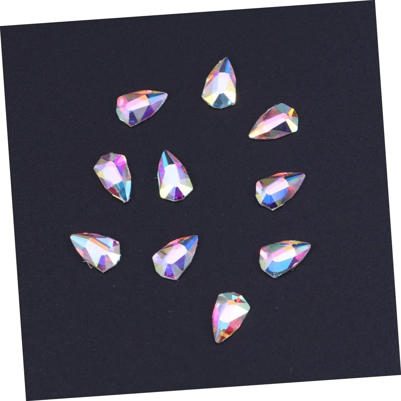 Украшение для ногтей MAGICLULU 10 штук блестящий кристалл для ногтей, украшение для ногтей, гель для ногтей, хрустальные стразы для ногтей, японские стразы, камень для декора, фото №2