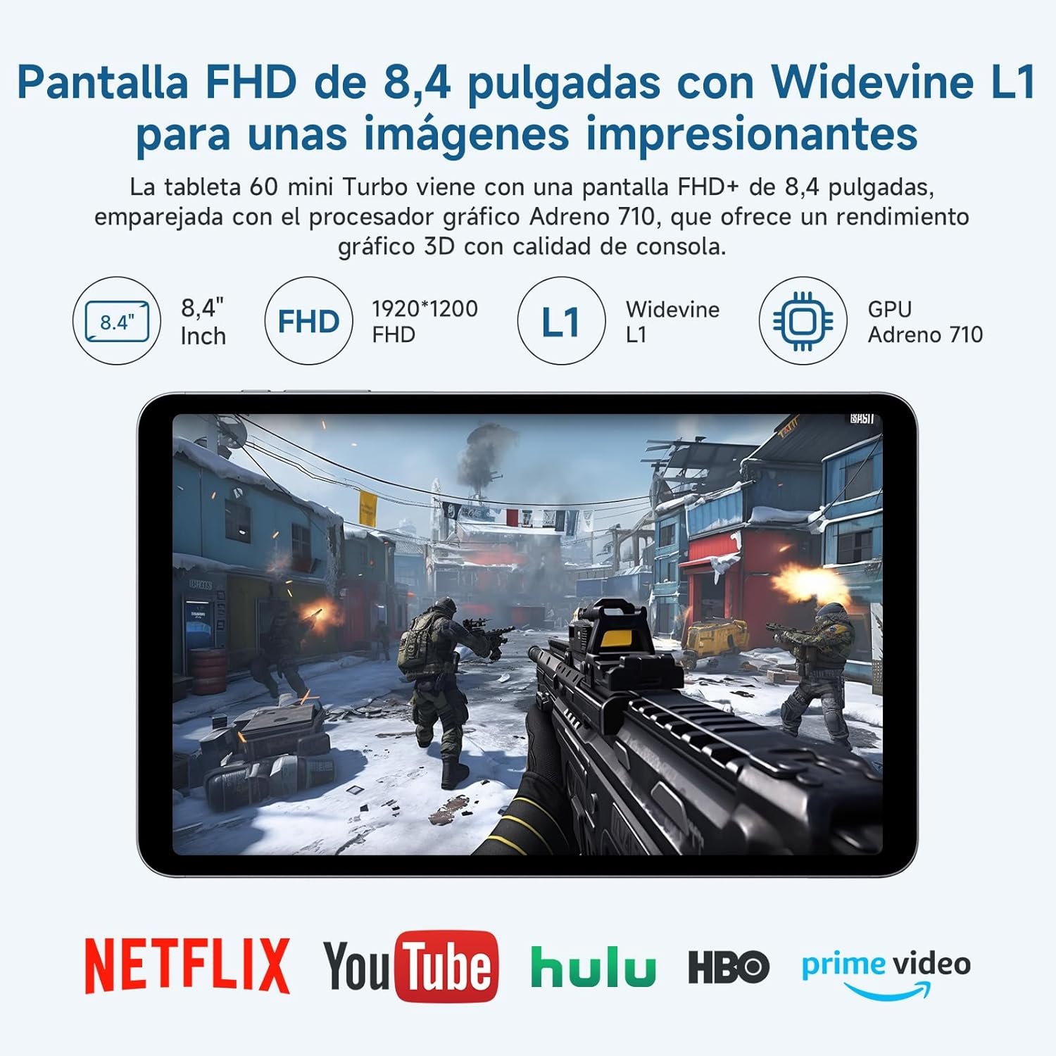 Планшет 8.4" Full HD ALLDOCUBE iPlay60 Mini Turbo 8/128 ГБ 4G 2-SIM 6 ядер Android 14 5500 mAh Серый, фото №5 Планшет 8.4" Full HD ALLDOCUBE iPlay60 Mini Turbo 8/128 ГБ 4G 2-SIM 6 ядер Android 14 5500 mAh Серый, фото №5