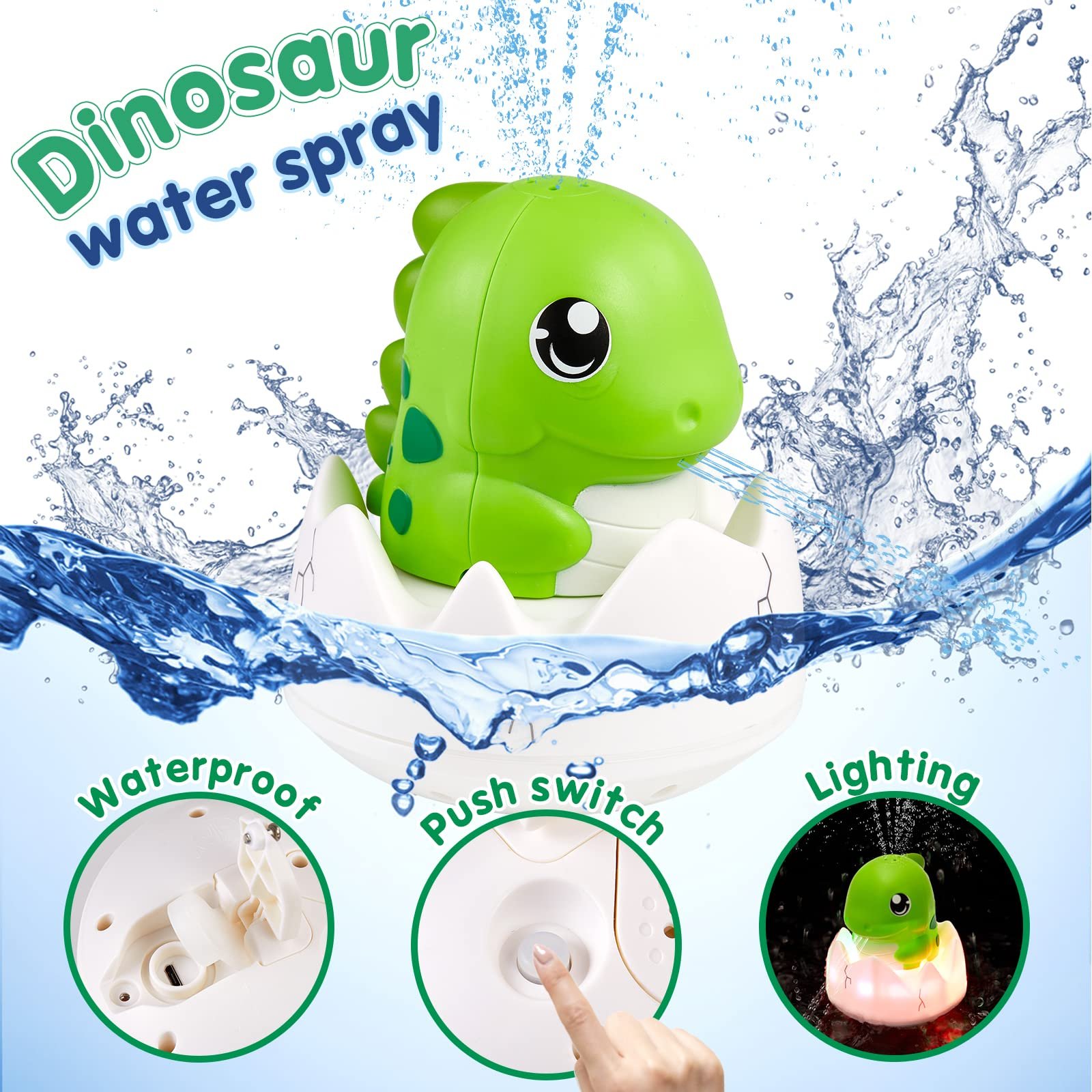 Игрушка для ванны Динозавр, фото №3