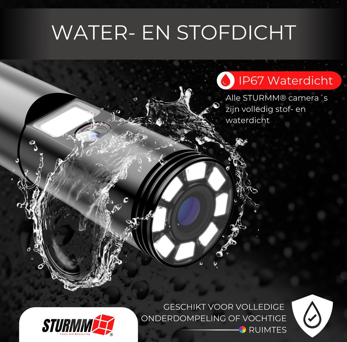 Видеоэндоскоп STURMM ST-IC401 / 5" / Full HD / 10м / Влагозащита IP67 / Black, фото №2
