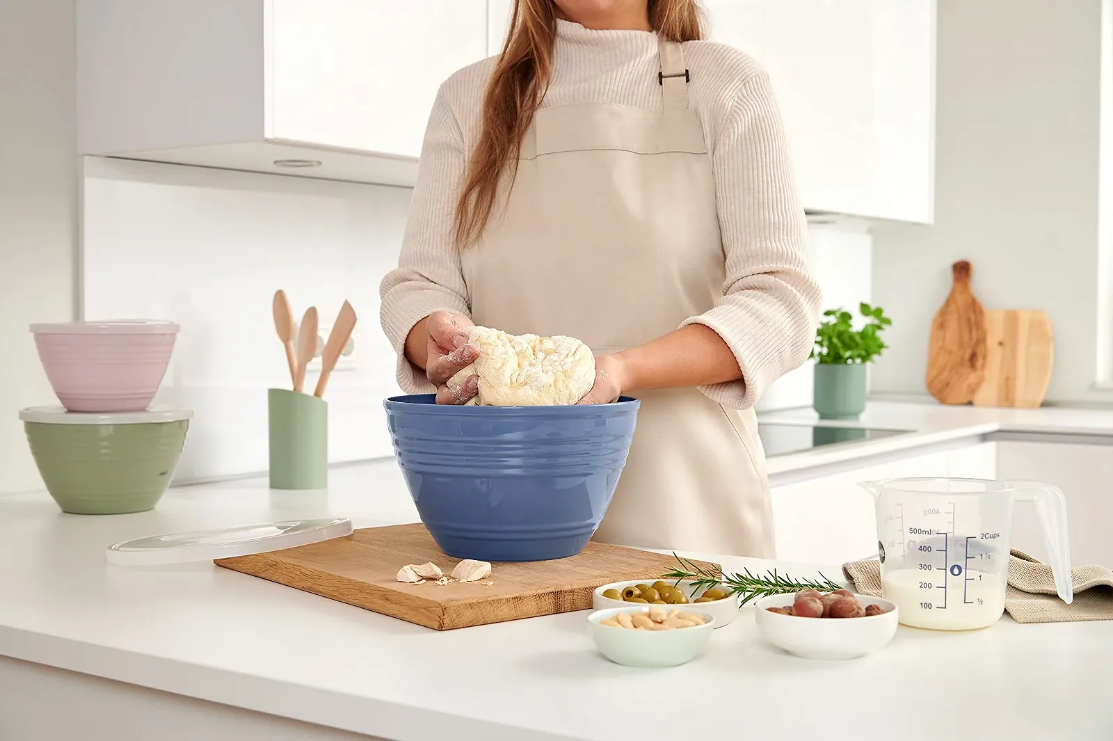 Миска для смешивания Emsa Prep&Bake K32541 пластиковая 4.15 л с крышкой, фото №5