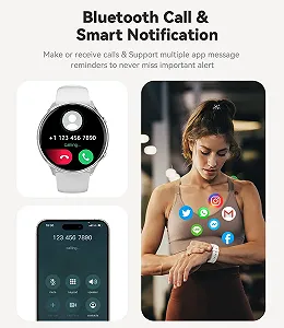 Смарт-часы Женские Fitonme 1.39 дюйма IP67 Водонепроницаемые synthetic.ua - Фото 1