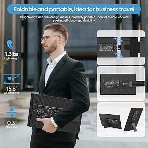 Портативний монітор Cevaton P5 15.6'' Full HD IPS 60 Гц synthetic.ua - Фото 1