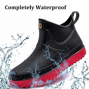 Сапоги Wellington GURGER Короткие Водонепроницаемые Нескользящие synthetic.ua - Фото 1