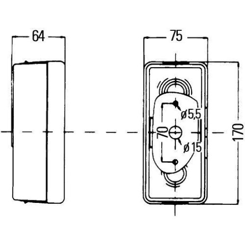 Задний фонарь HELLA 2SD 998 531-057 для LIEBHERR левый, фото №2 Задний фонарь HELLA 2SD 998 531-057 для LIEBHERR левый, фото №2