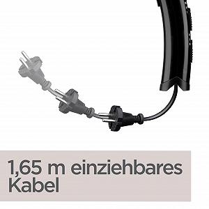 Фен Babyliss Cordkeeper Ionic 2000 D373E, 2000 Вт, черный synthetic.ua - Фото 1