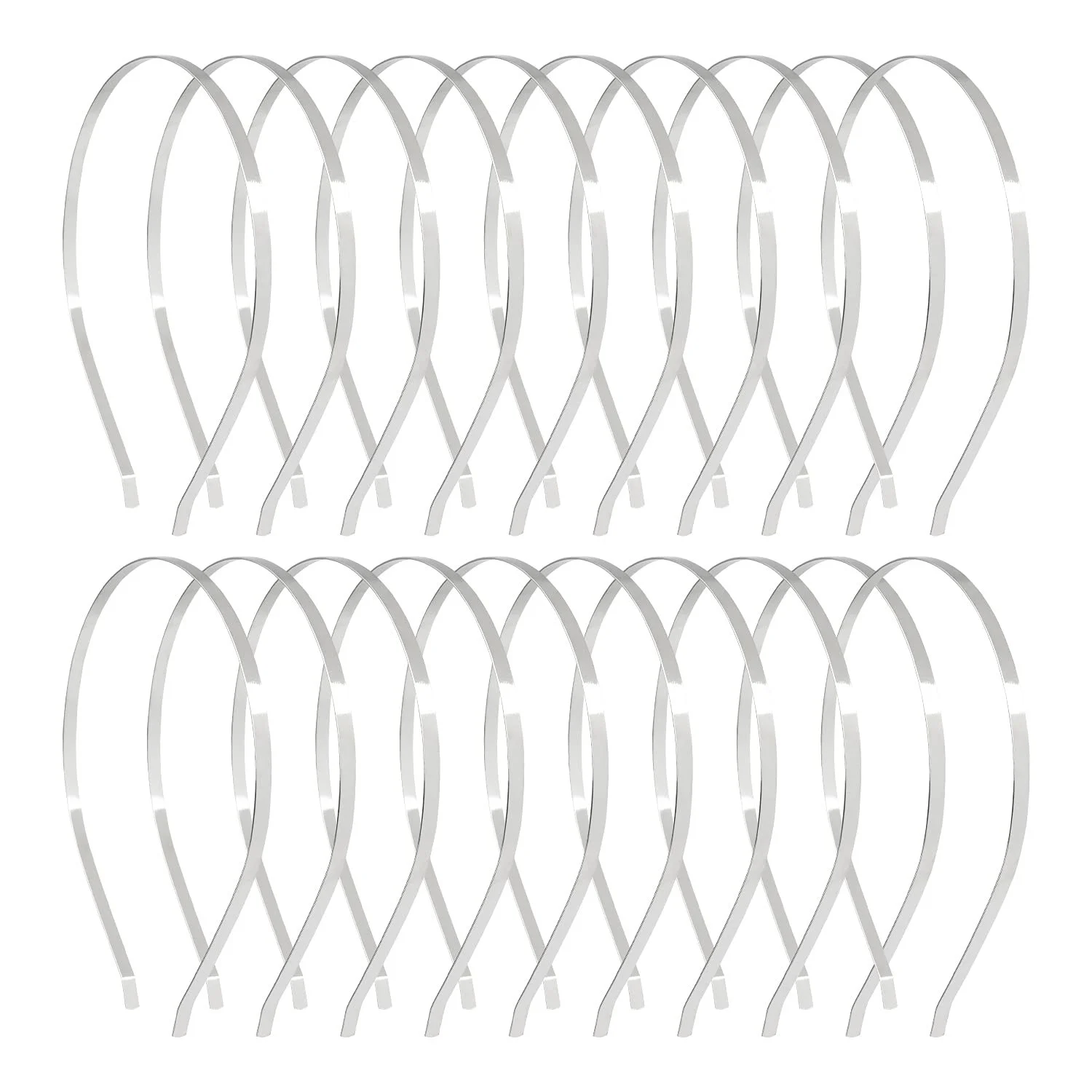 Обруч Сріблястий 5 мм (20 шт. в упаковці), фото №1