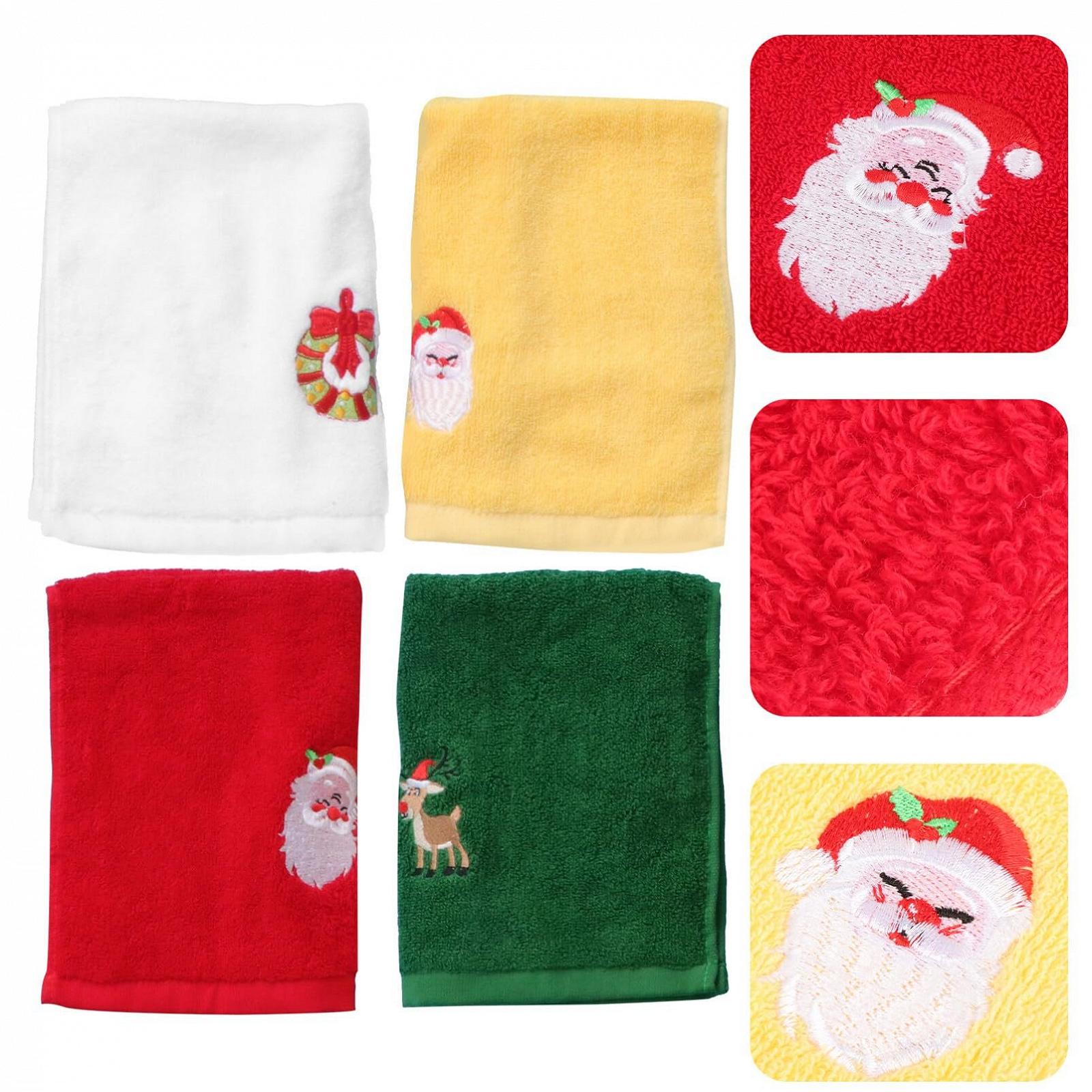 Набір рушників Ciieeo Christmas Embroidery бавовняні вишиті 4 шт. для кухні та ванної, фото №9