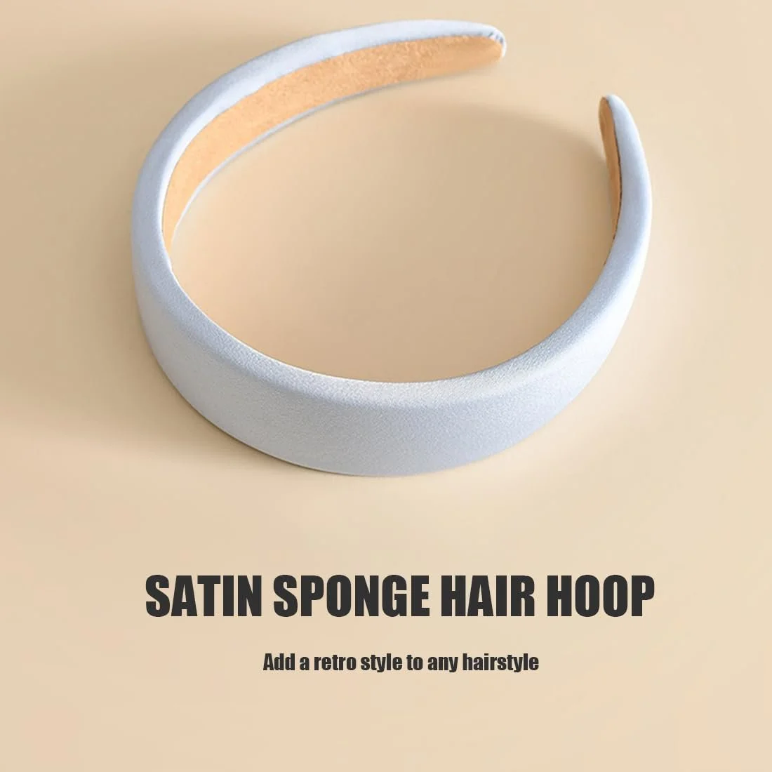 Обруч Блакитний Шкіряний для Жінок, фото №3