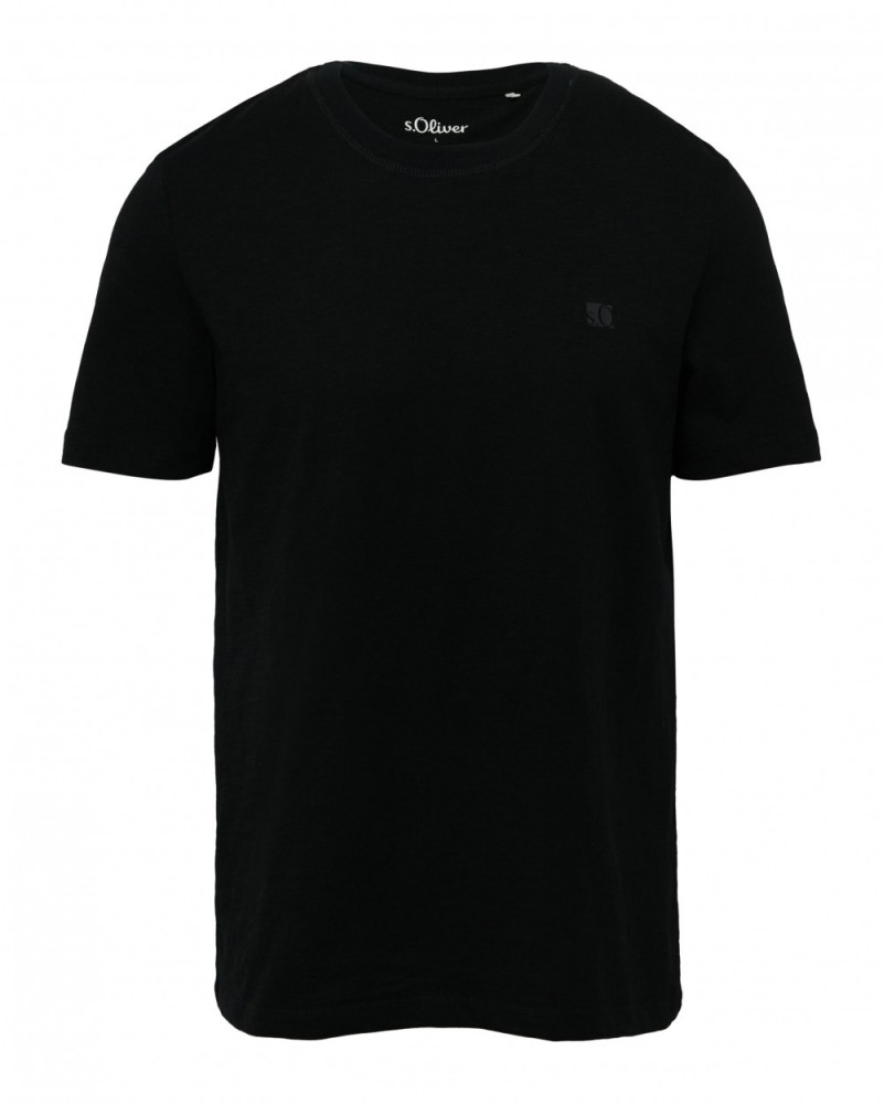 Футболка men's  2161561-9999 s.Oliver Чорний S, фото №1