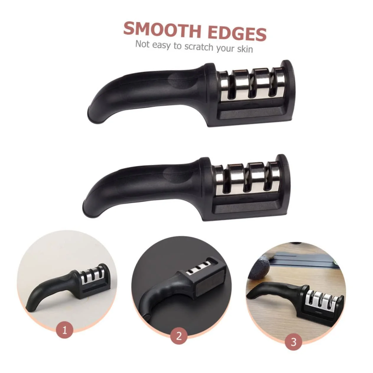 Набір точилок для ножів алмазних чорні 2 шт, фото №6