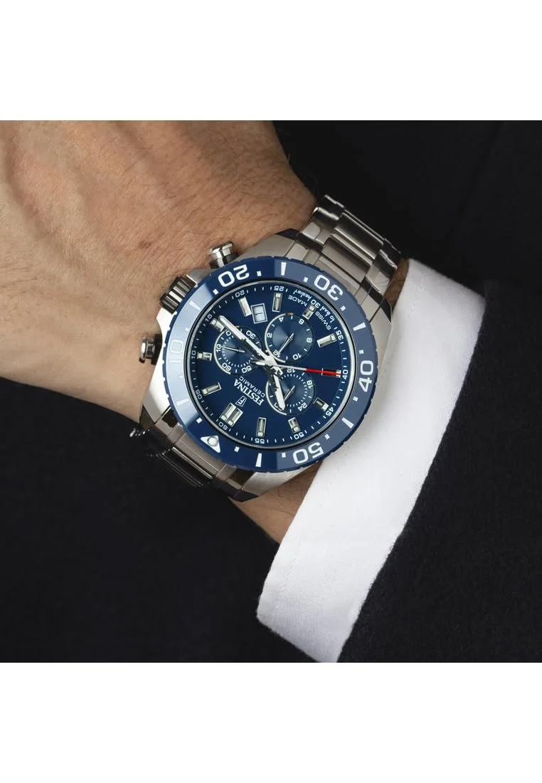 Часы Festina Swiss Made Мужской Белый Нержавеющая Сталь Браслет, фото №2 Часы Festina Swiss Made Мужской Белый Нержавеющая Сталь Браслет, фото №2