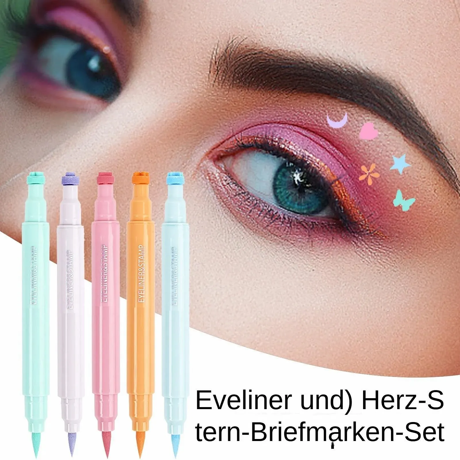 Підводка для очей з крильцями Quick Drying Eyeliner Set Різнокольорова, фото №3 Підводка для очей з крильцями Quick Drying Eyeliner Set Різнокольорова, фото №3