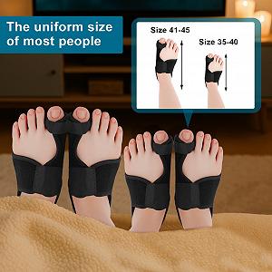 Шкарпетки-шини для корекції Hallux Valgus, 2 шт., для полегшення болю великого пальця synthetic.ua - Фото 1