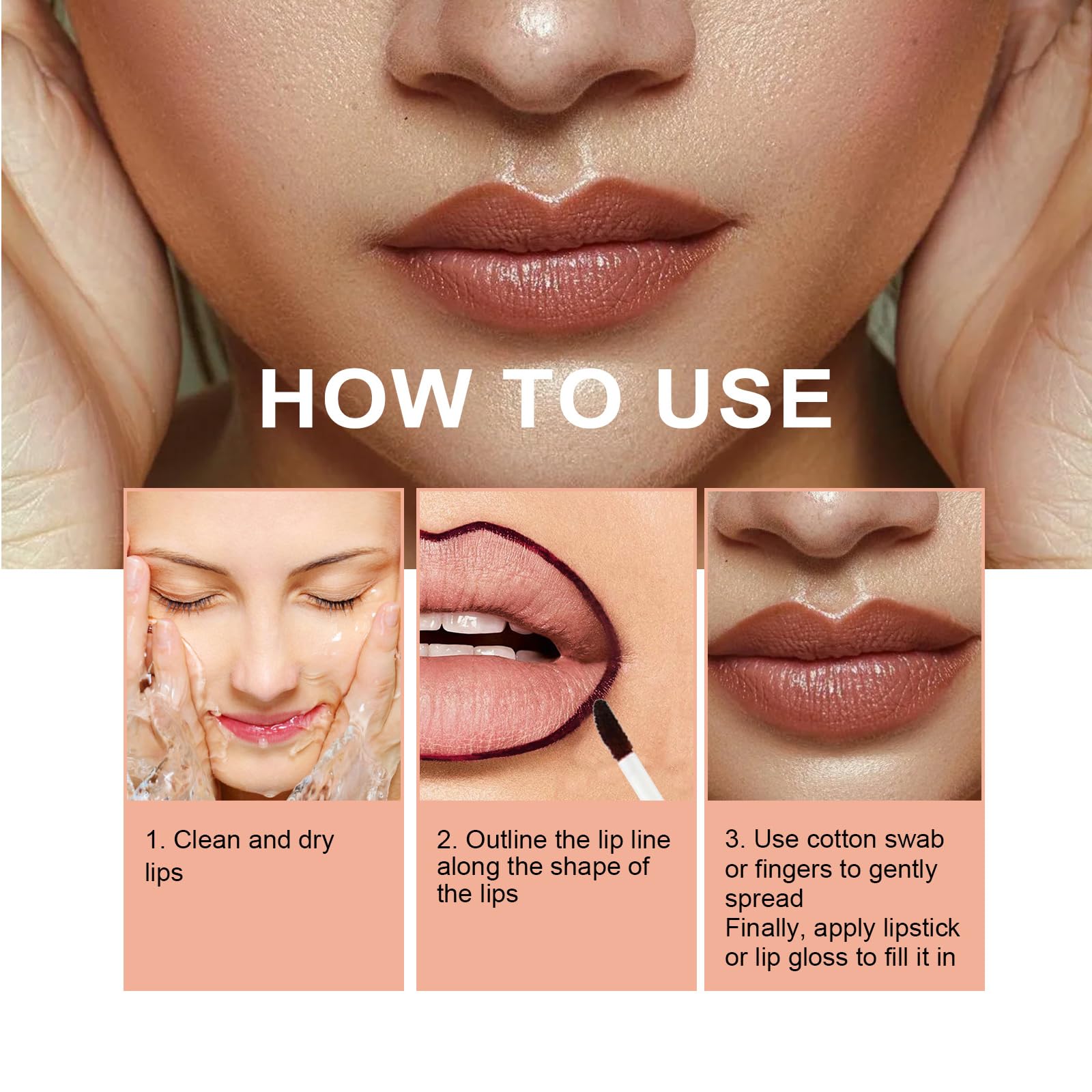 Олівець для губ Waterproof Peel Off Lip Liner Removable, фото №7